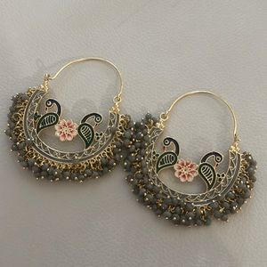 Peacock earings